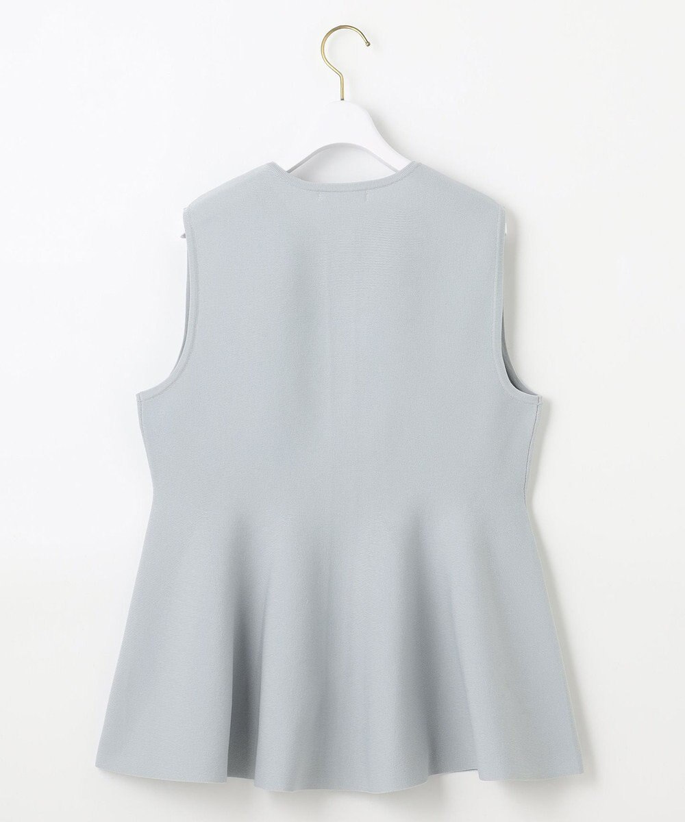 ANY SIS 【洗える】ペプラムニット ジレ 