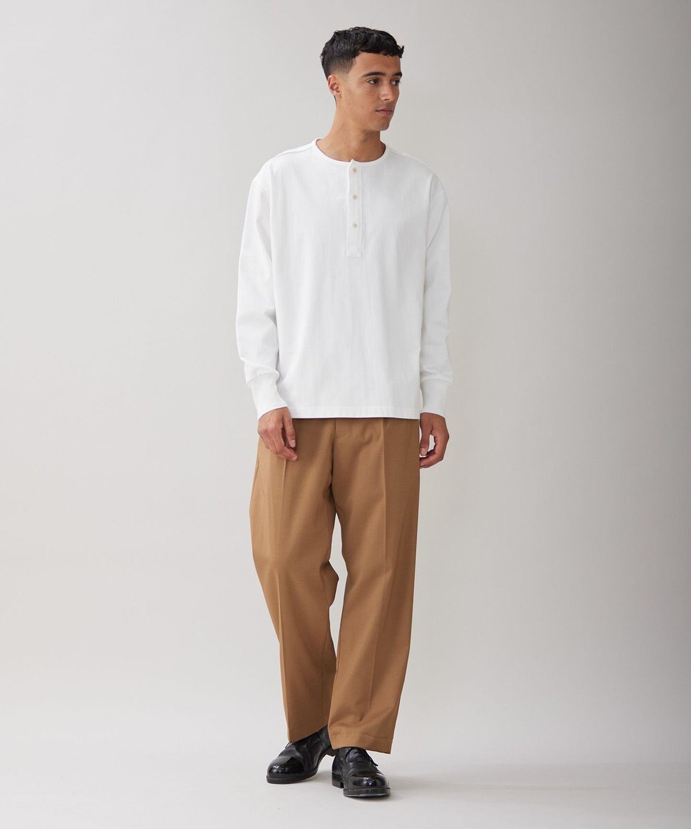 UNFILO MENS コットン ヘンリーネックTEE [23年秋冬商品] 