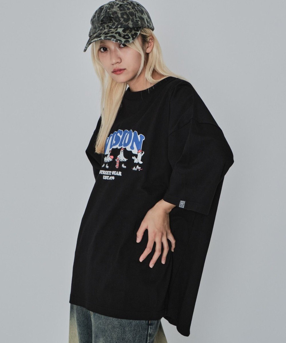 WEGO 【ユニセックス着用ITEM/MLサイズ展開】別注VISIONゴーストスケーターグラフィックT（SS） 