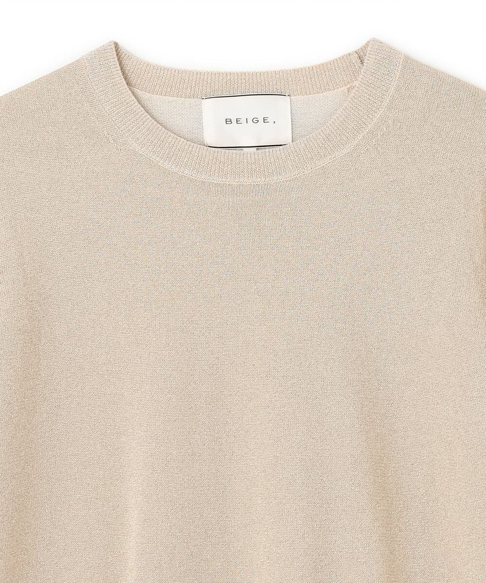 BEIGE， 【S-size】JUSSIEU / ラメ プルオーバーニット 