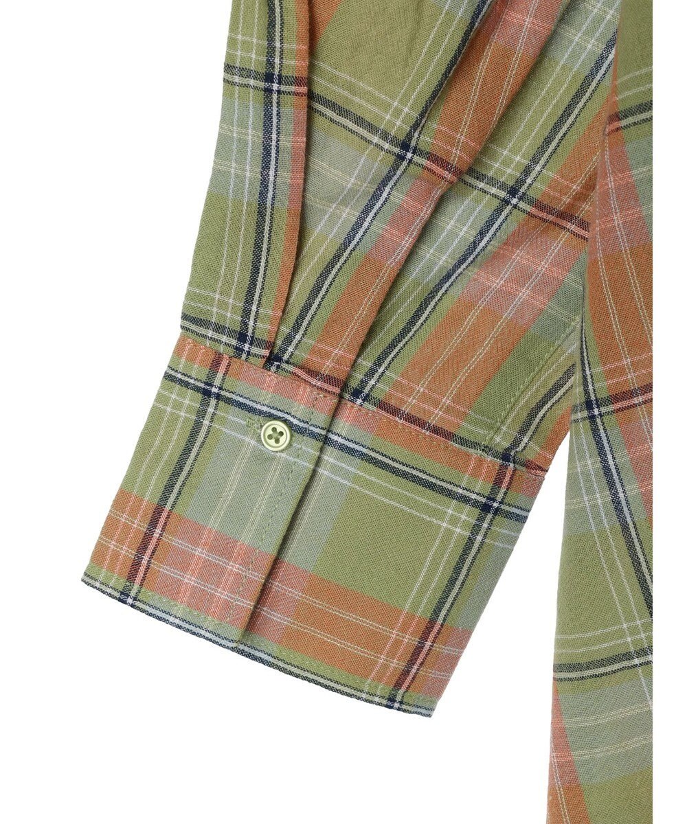 Green Parks チェック柄シャツチュニック 