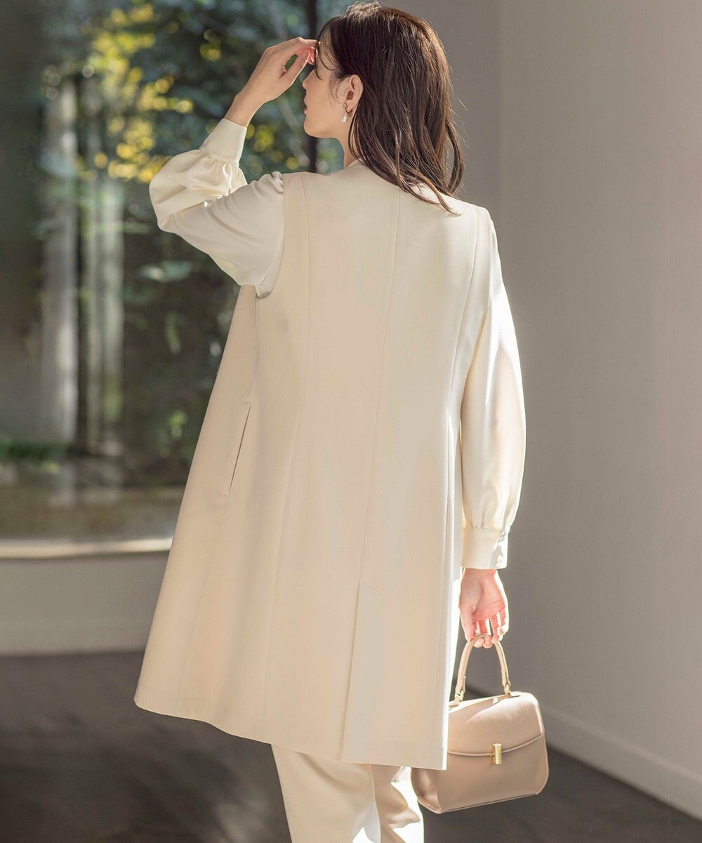 組曲 【KUMIKYOKU NAVY】コンフォータブルドレープ ジレ 