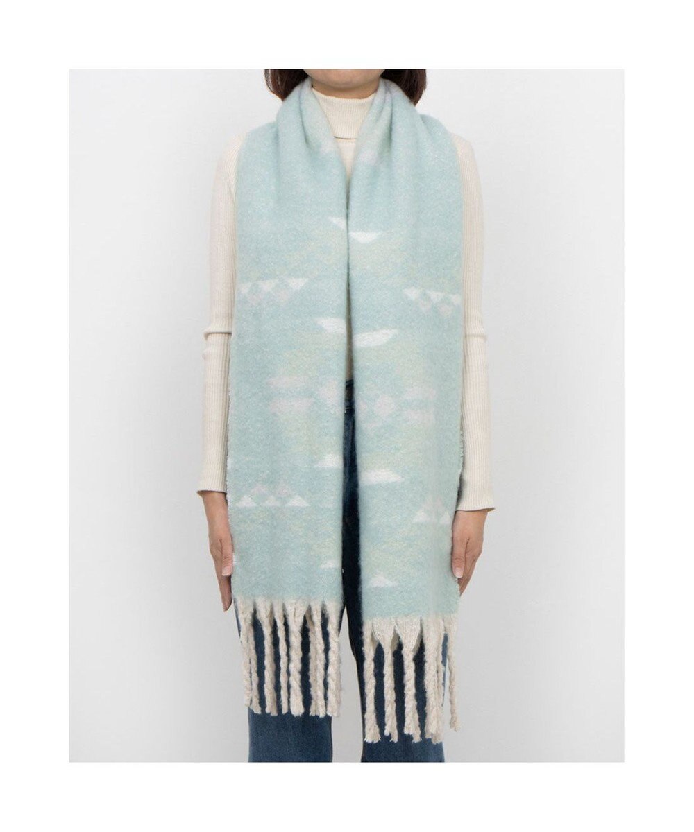 UNBILLION カシュネ cache nez / リサイクルポリオルテガ柄ジャカードストール 