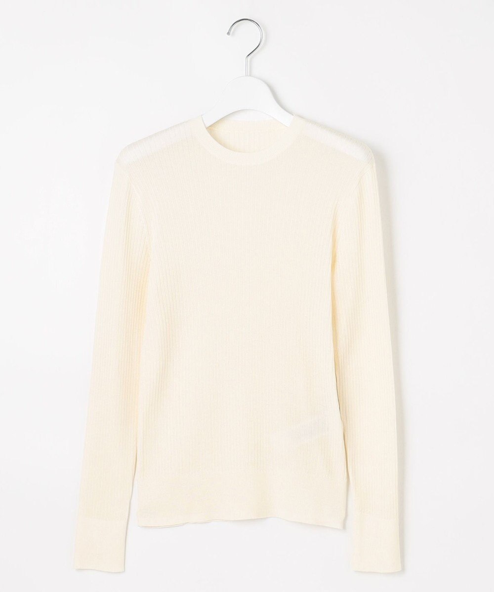 23区 【エステータ】シアーニット 長袖リブ 