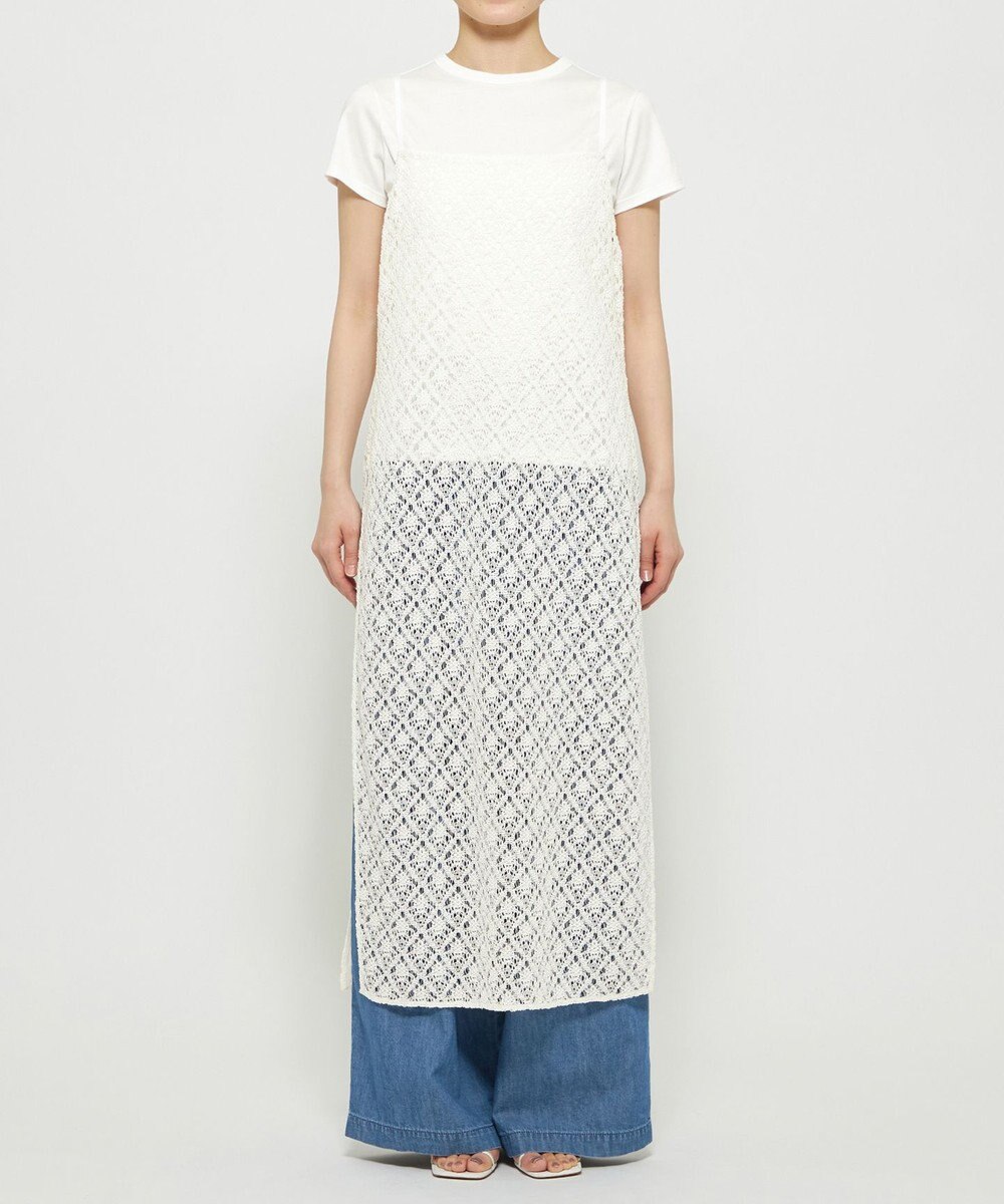 uncrave ジオメトリックレース キャミソールワンピース 