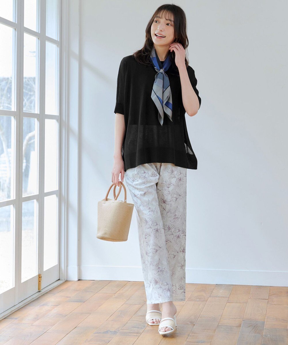 Tiaclasse 【洗える】アソートプリントワイドパンツ 