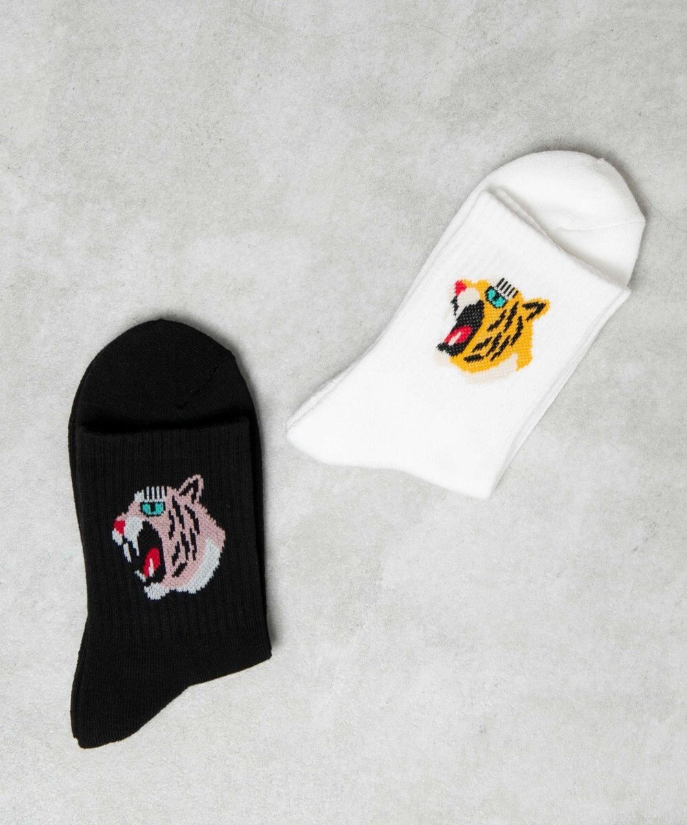 WEGO デザイン底パイルクルーソックス（14㎝） 