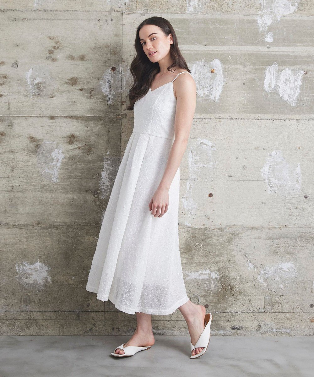 GRACE CONTINENTAL メッシュツイードキャミドレス 