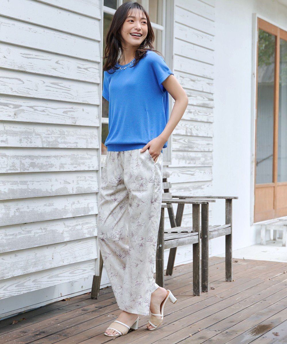 Tiaclasse 【洗える】アソートプリントワイドパンツ 