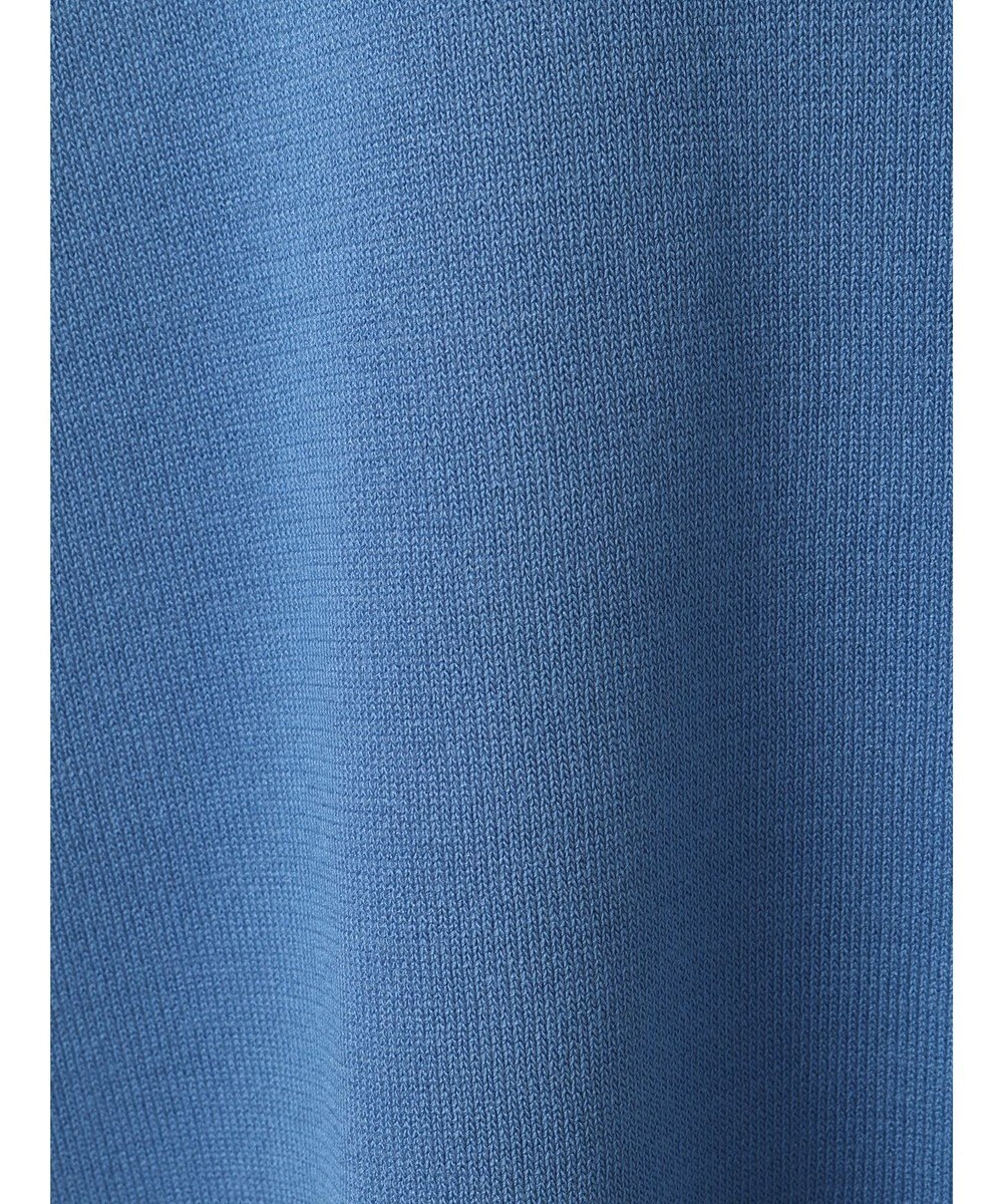 Green Parks 袖裏配色５分袖ニットプルオーバー 