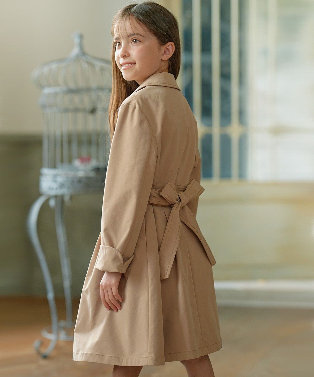 組曲 KIDS 【130-140㎝】【撥水】ブリティッシュ トレンチコート 
