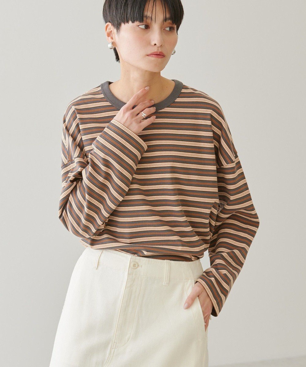 AMERICAN HOLIC マルチボーダーカットプルオーバー 