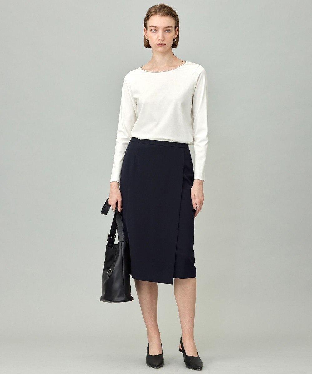 ICB  【新色追加・防シワ・速乾・洗える】Fied ラップ風スカート 