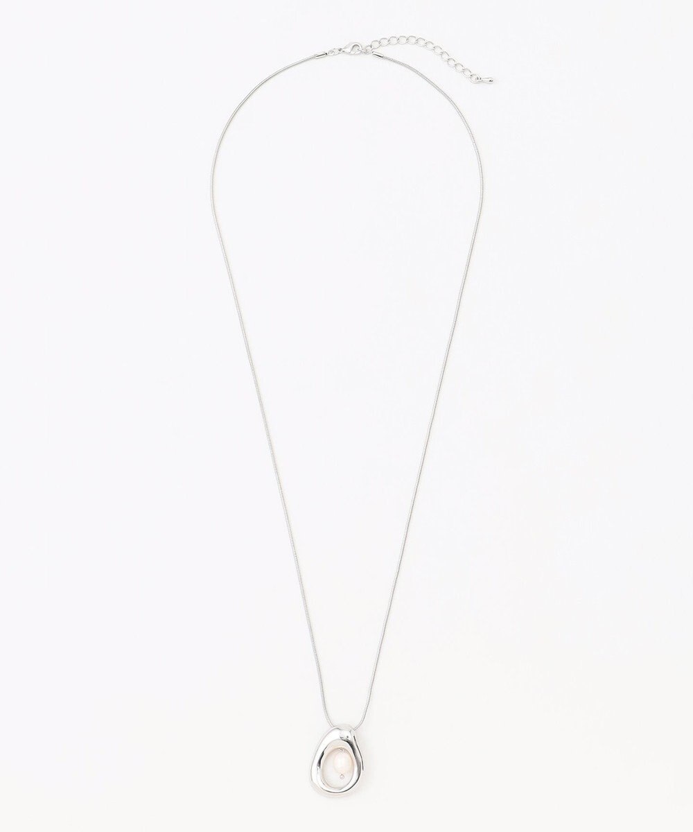 組曲 センターパールメタルリングネックレス 