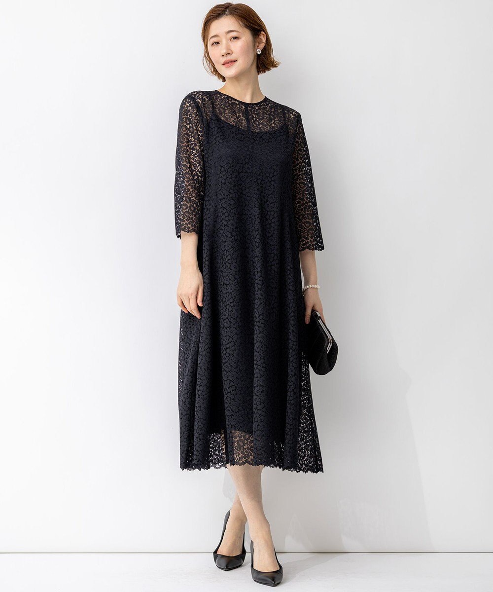 23区 S 【APPLAUDIR】ニュアンスフラワーレース ドレス 