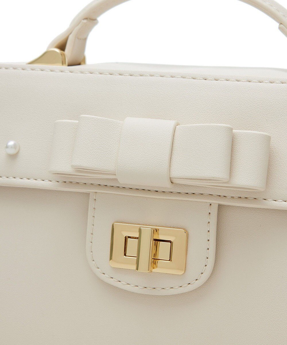 Maison de FLEUR EC限定フロントリボントップハンドルバッグ 