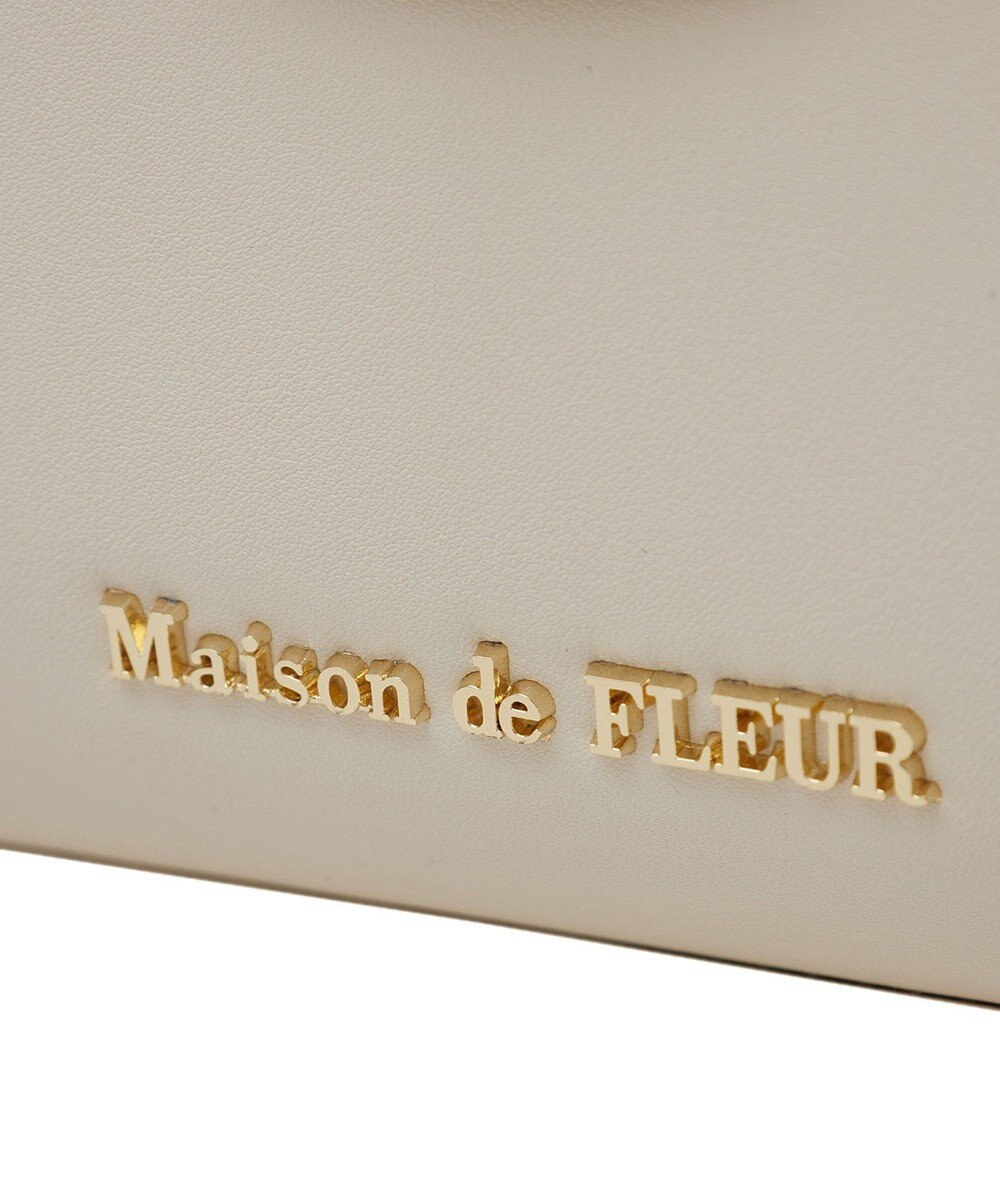 Maison de FLEUR EC限定フロントリボントップハンドルバッグ 