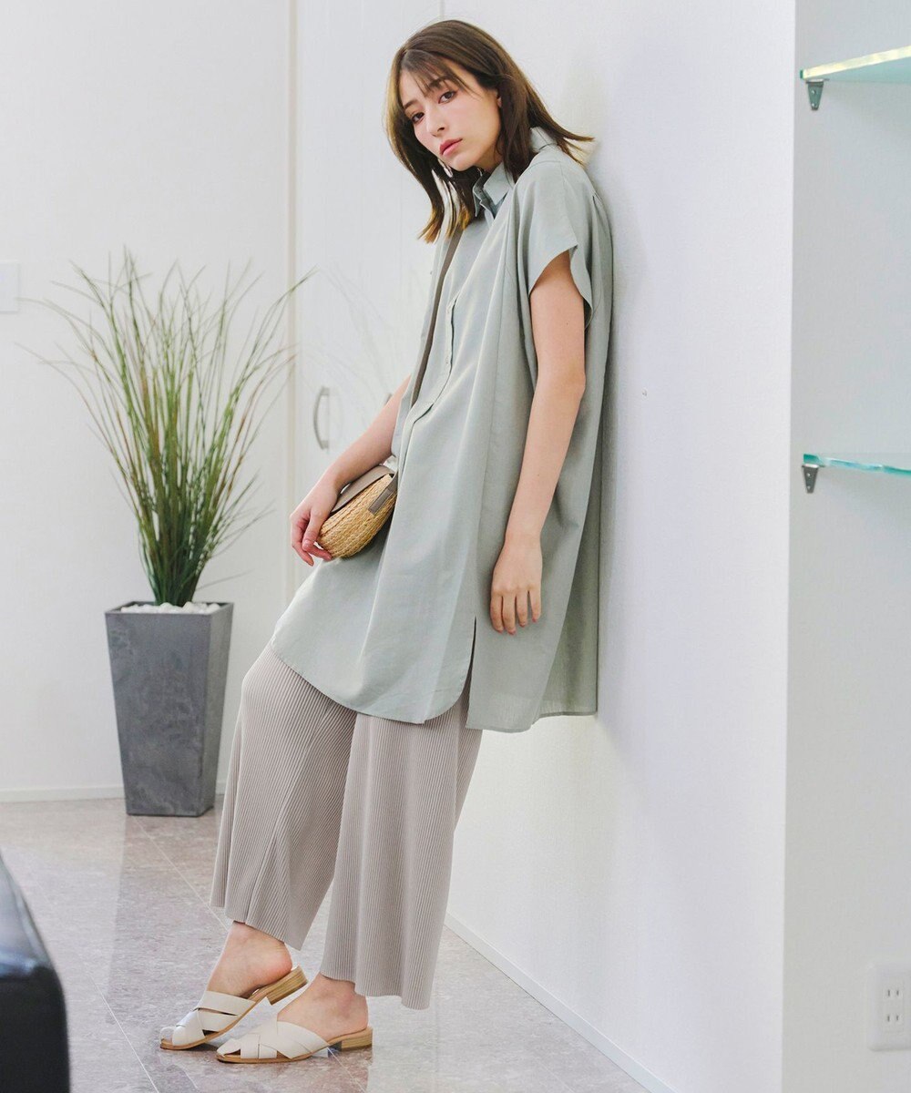 Tiaclasse 【2点セット・新色追加・洗える】クリスタルプリーツセットアップ 