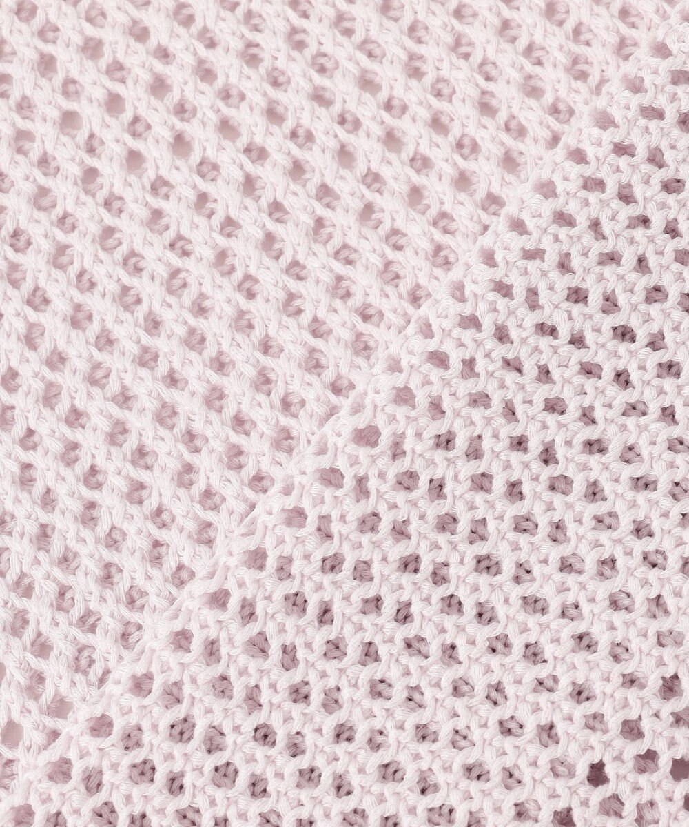 ANY フレンチスリーブメッシュニット 