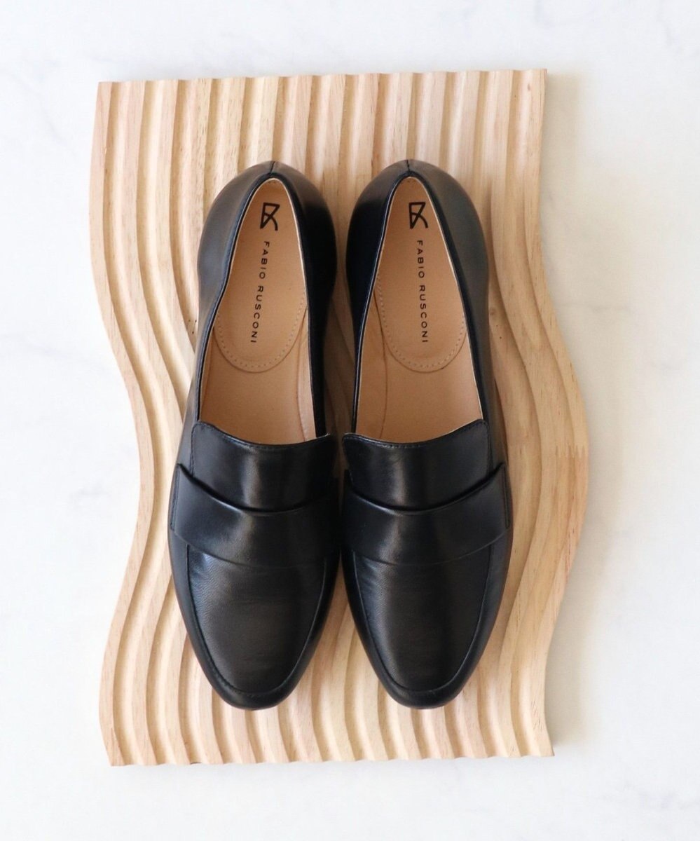 INTER-CHAUSSURES 【FABIO RUSCONI】モカデザインレザーシューズ 