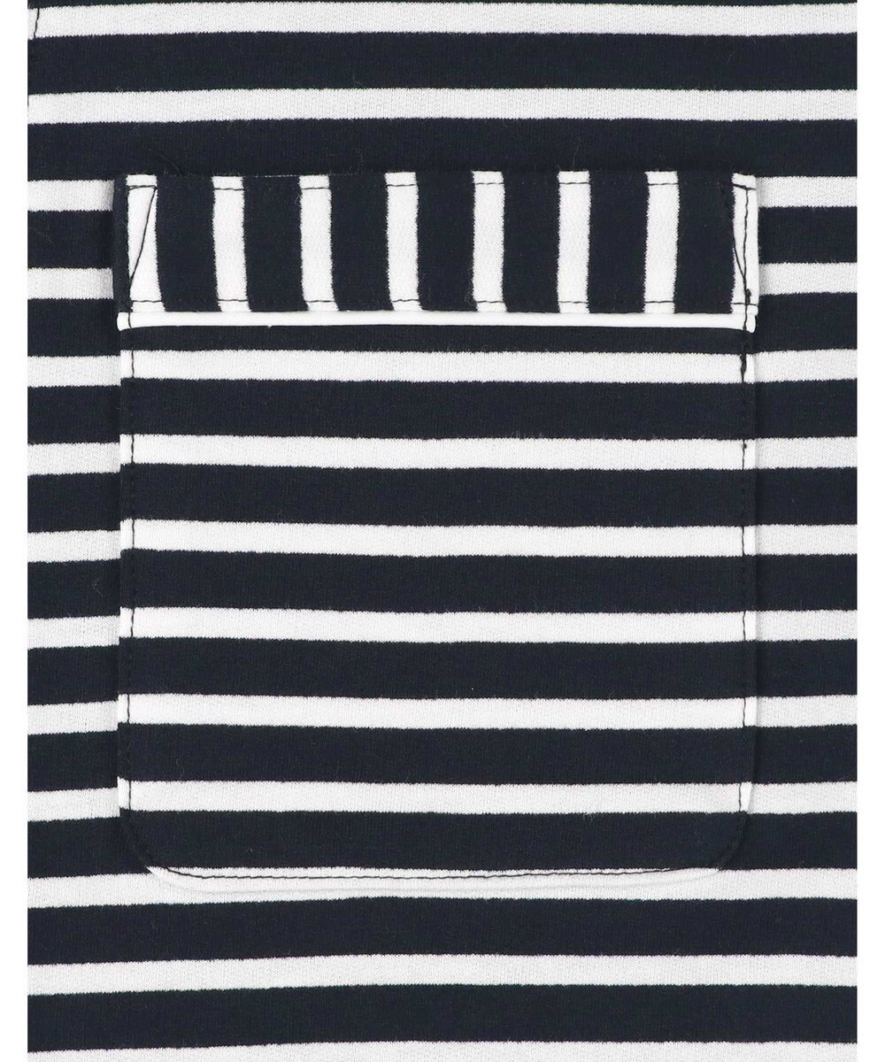 une nana cool 綿100％ 薄手裏毛ボーダー 半袖パジャマ 