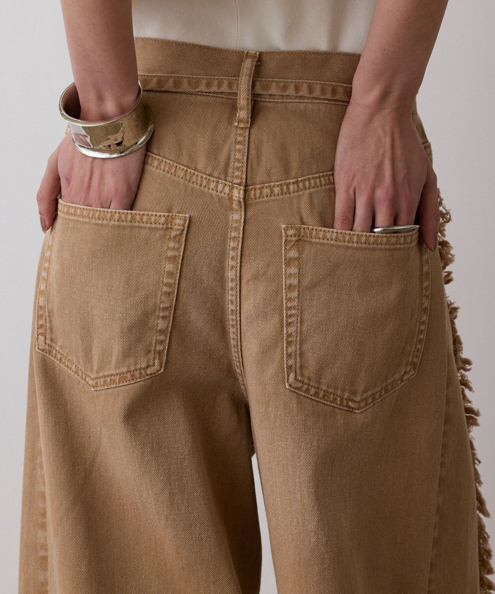 GRACE CONTINENTAL フリンジバギーパンツ 