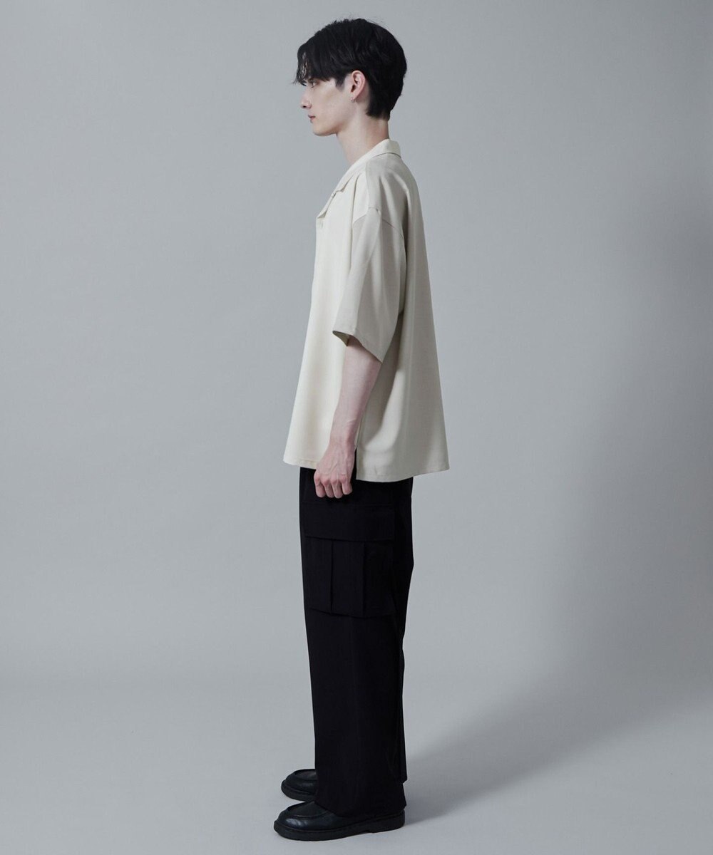 WEGO カラーブロックオープンカラーシャツ（S） 