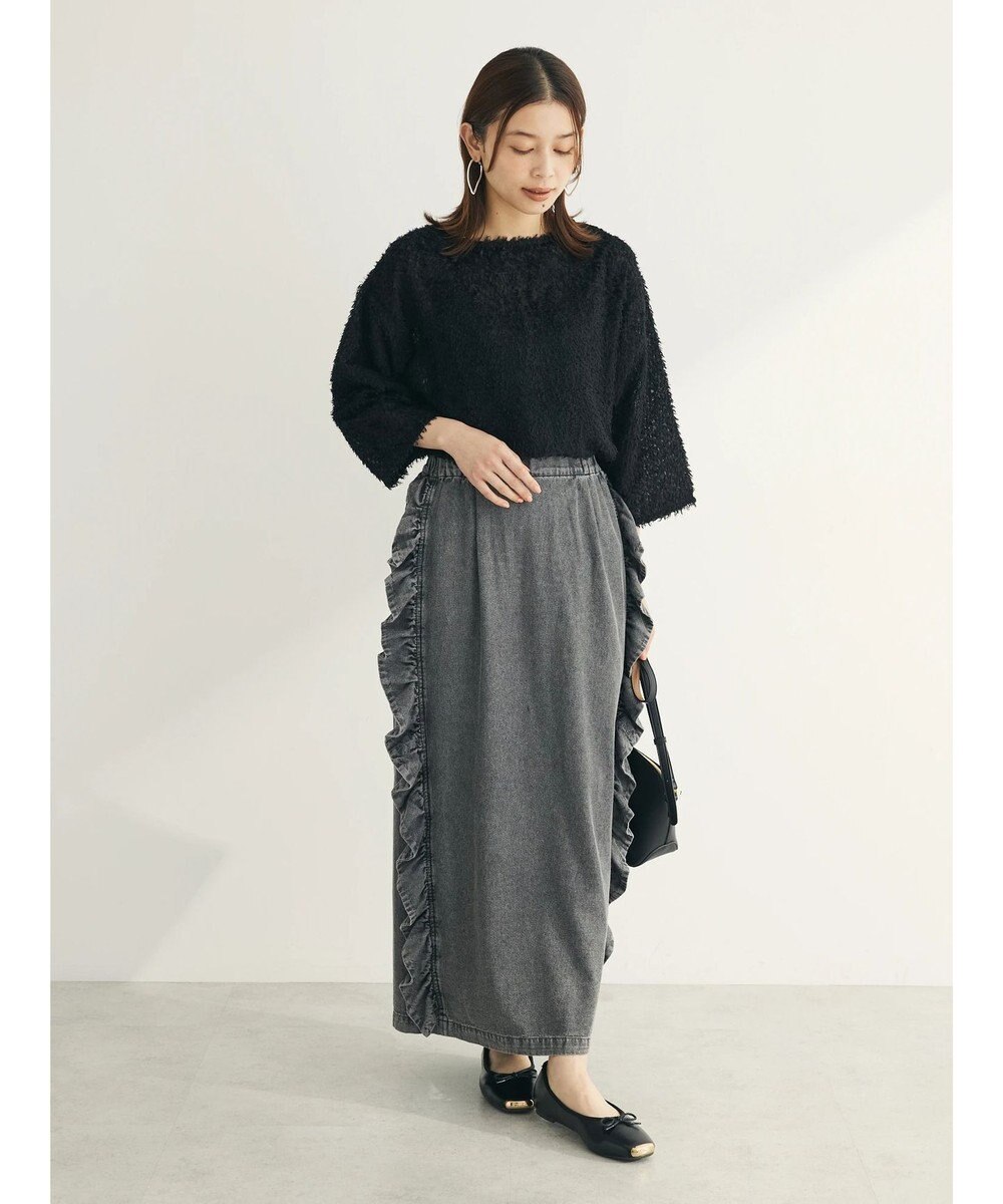 Green Parks ■ＥＳＣＡＲ　デニムサイドラッフルスカート 