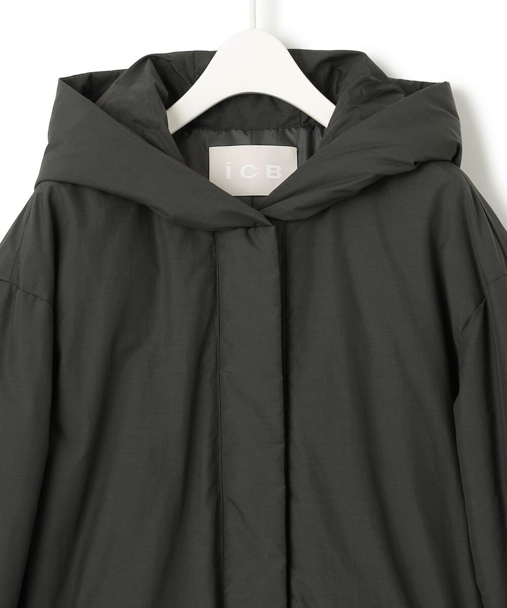 ICB 【WEB限定カラーあり・撥水加工】ADSダウン フーデットミドル丈コート 