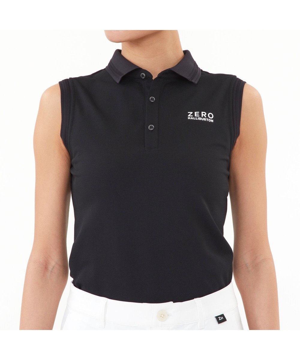 ZERO HALLIBURTON ZHG-W6b ノースリーブポロシャツ 82697 ZERO HALLIBURTON ゼロハリバートン レディースゴルフ トップス 