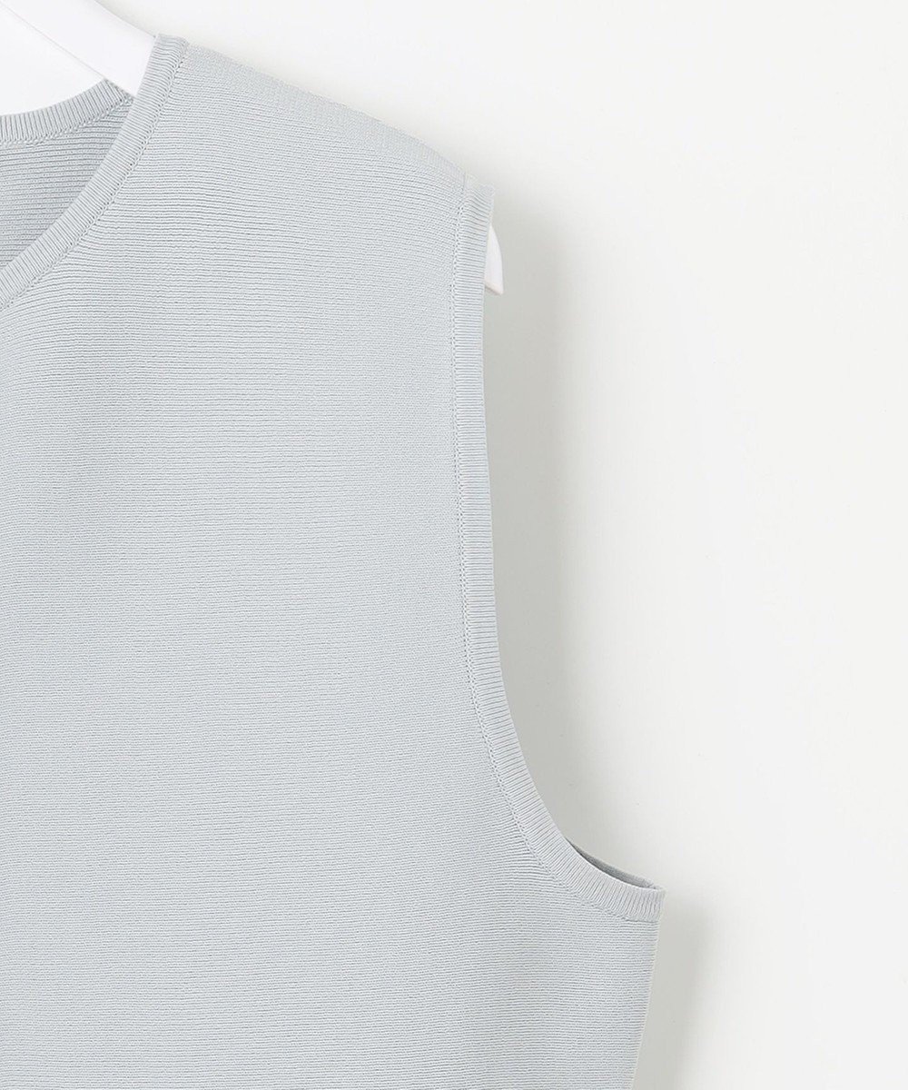 ANY SIS 【洗える】ペプラムニット ジレ 