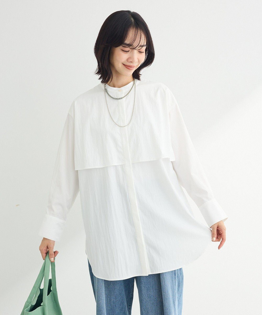 Green Parks イージーケア比翼フライヨークチュニック 