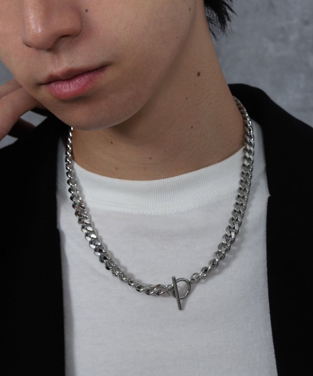 WEGO Mステンレスマンテルチェーンネックレス 