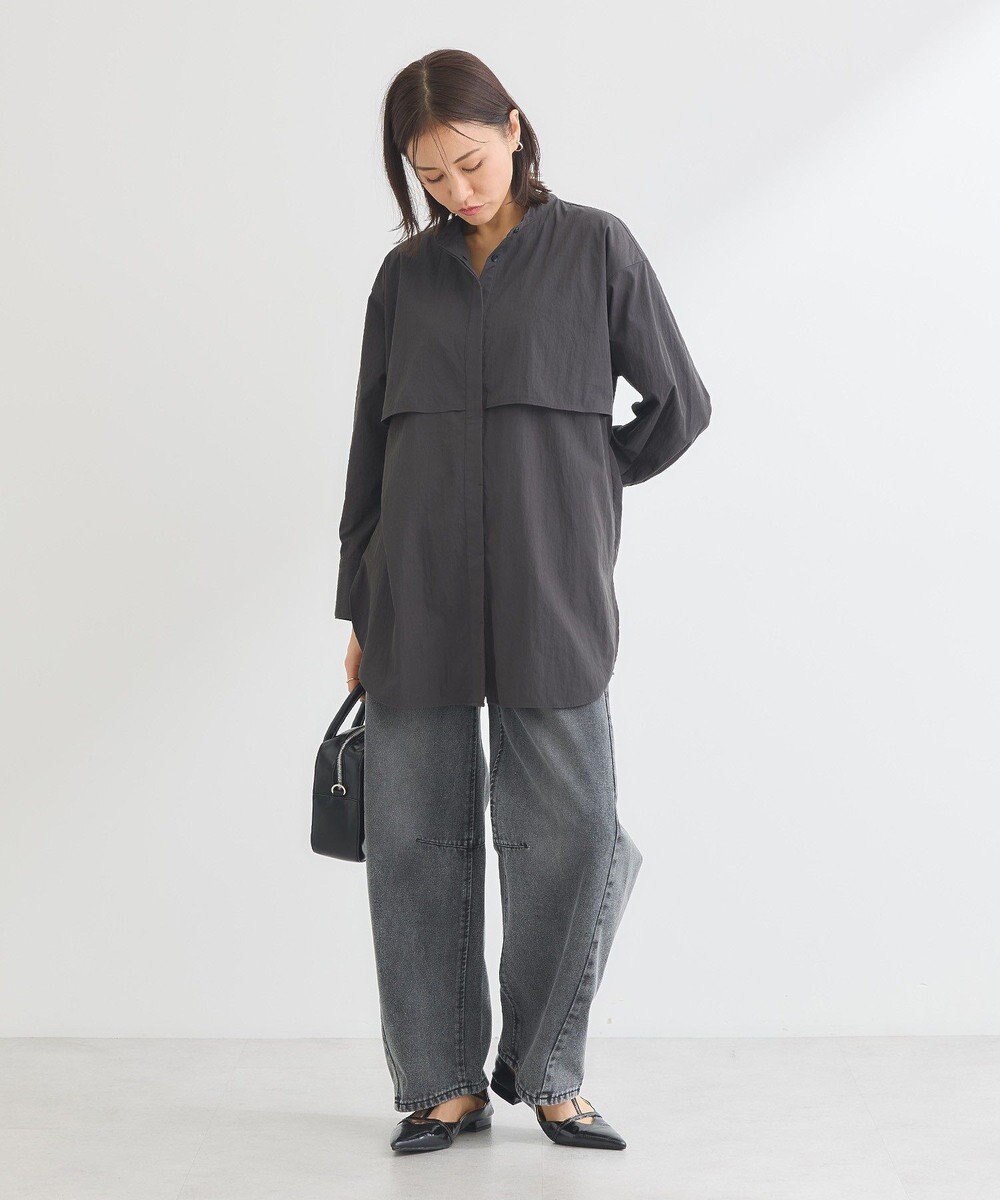 Green Parks イージーケア比翼フライヨークチュニック 