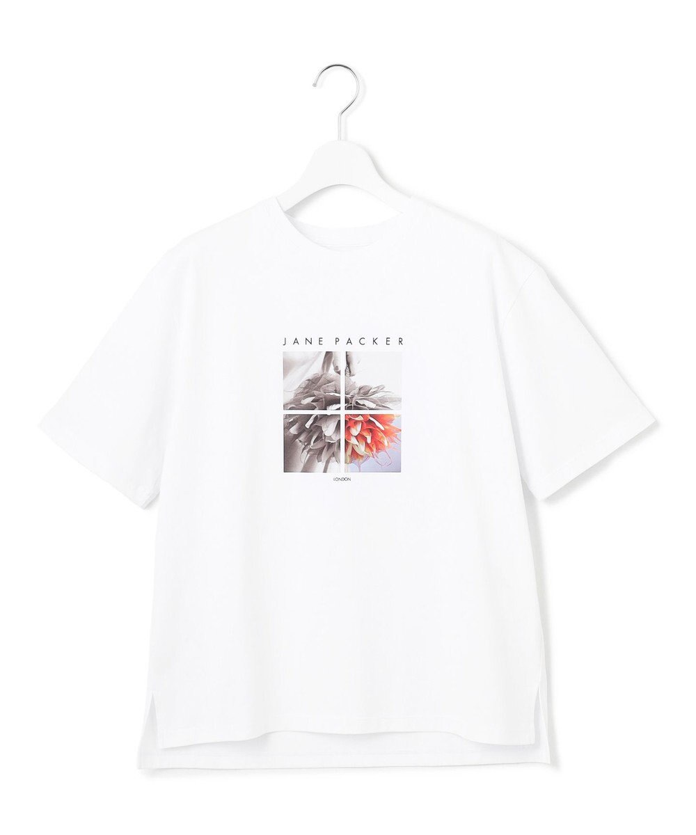 23区 【洗える】JANE PACKERコラボ フォトプリント Tシャツ 