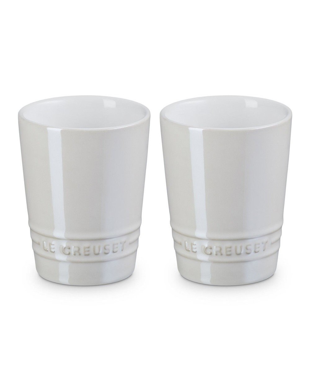 YAMATO テーブル＆キッチン 【ル・クルーゼ】ペア・ショート・タンブラー  ホワイトラスター 