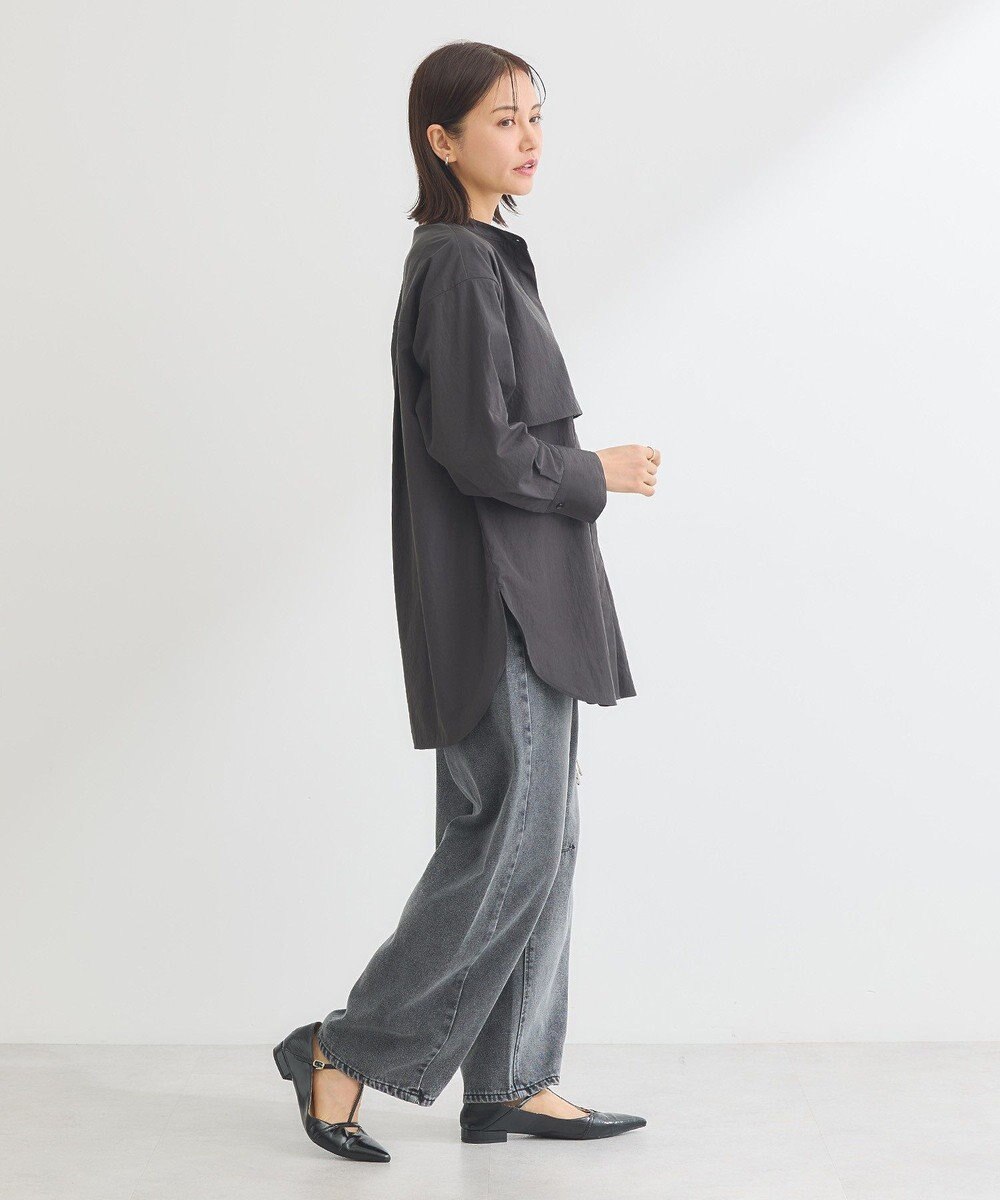 Green Parks イージーケア比翼フライヨークチュニック 