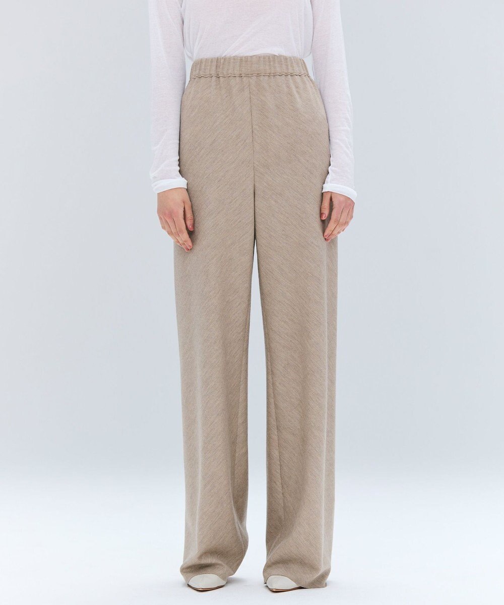 BEIGE， MONTAIGNE / イージーウエストウールワイドパンツ 