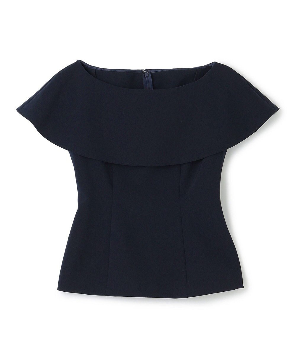 uncrave プルーフダブルクロス ラッフルブラウス 