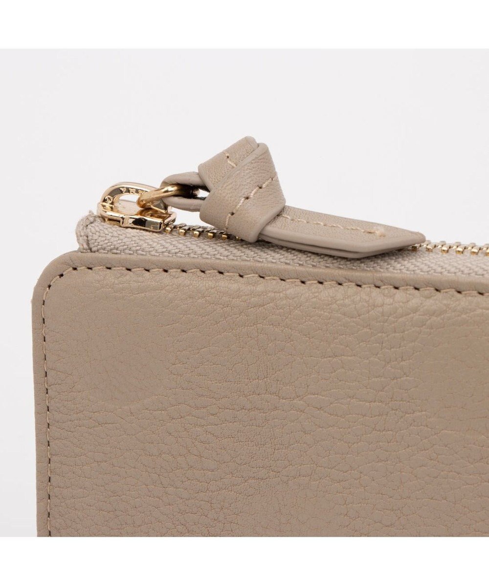 UNBILLION ペルケ perche / ドット型押しL字ロングストラップウォレット 