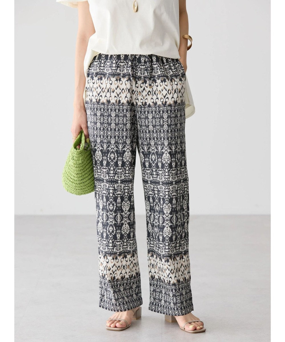 AMERICAN HOLIC パネルプリントリラックスパンツ 