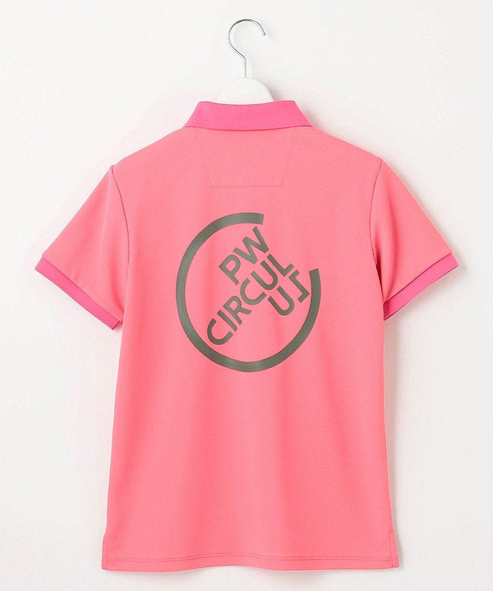 PW CIRCULUS 【WOMEN】【吸汗速乾】ベーシックカノコ ポロシャツ ピンク系