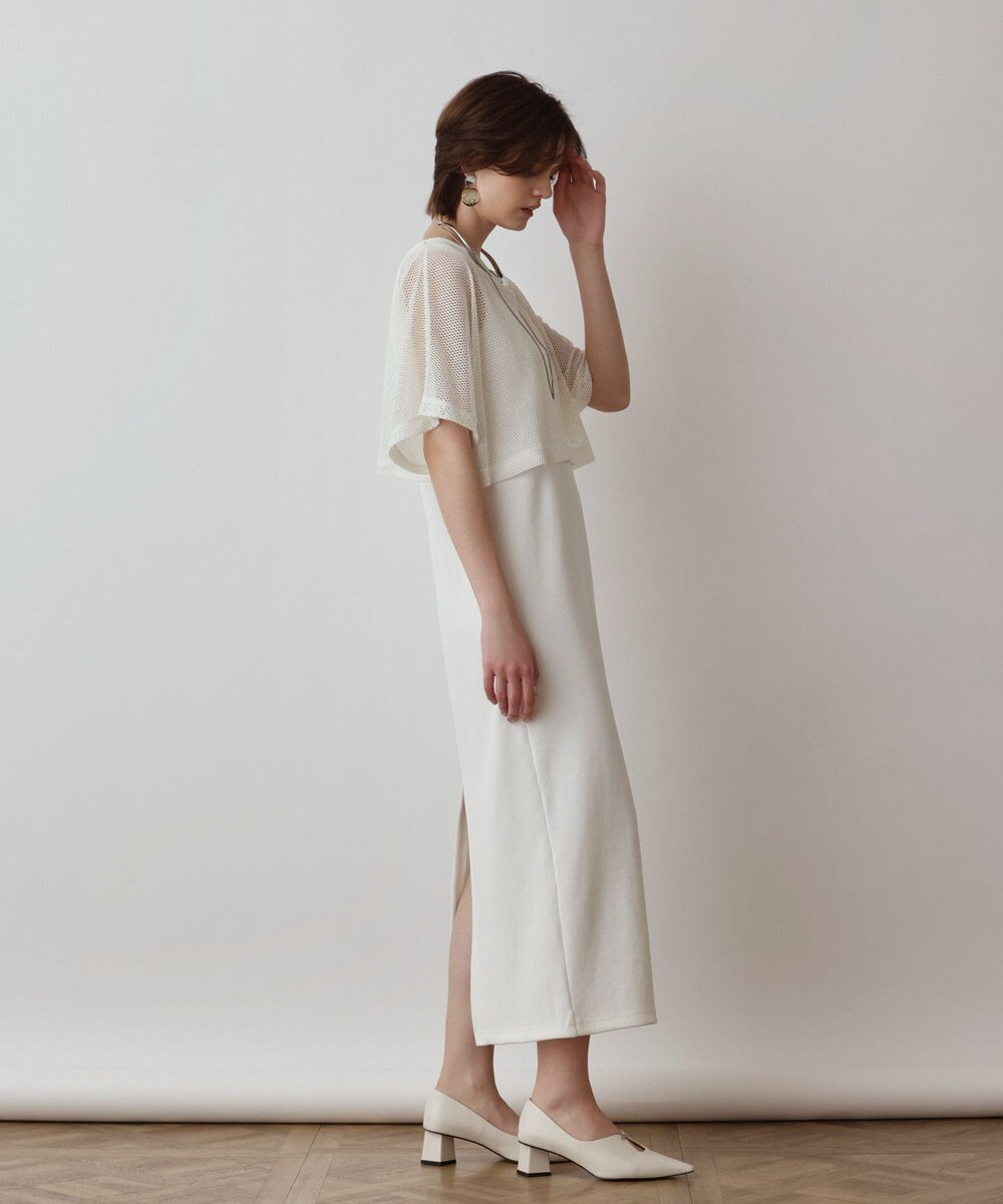 GRACE CONTINENTAL メッシュレイヤードワンピース 