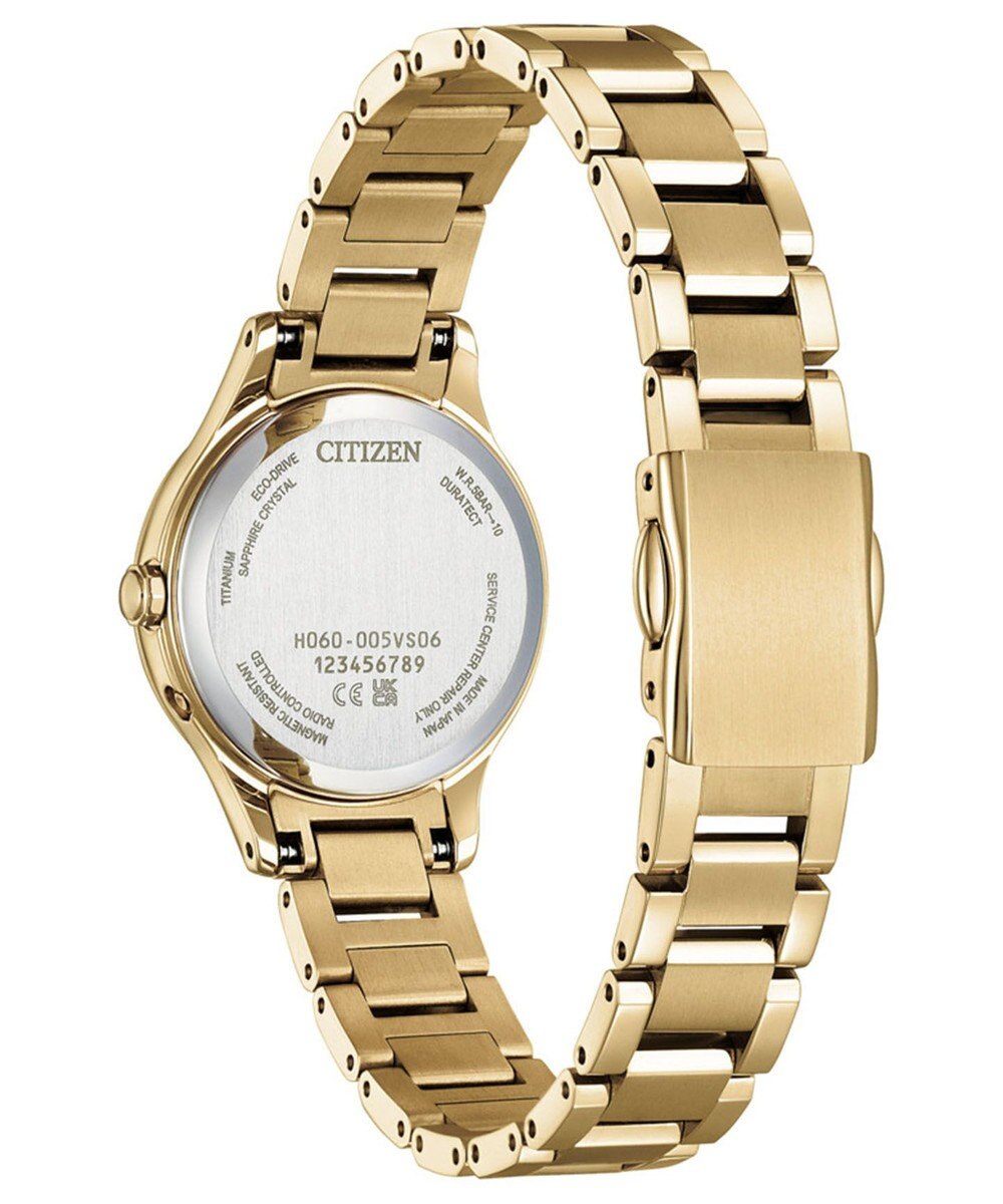 CITIZEN 【簡単バンド調整】アンバーイエローゴールドが艶やかな電波時計 