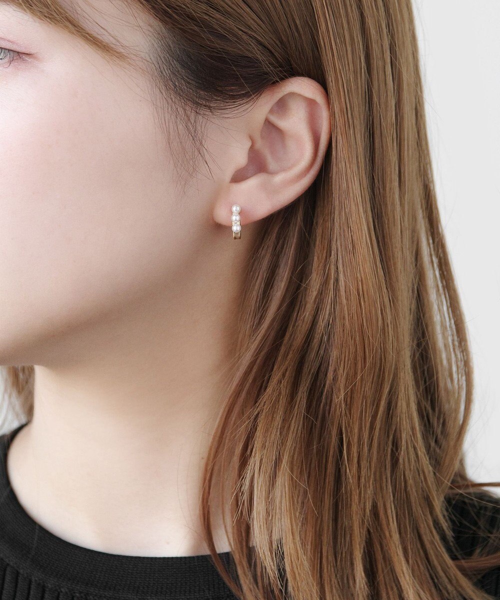 TOCCA 【WEB限定】TRILL PEARL PIERCED EARRINGS K10 淡水パール ピアス 