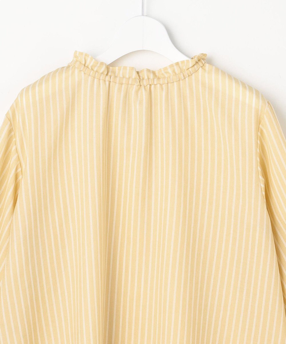 ANY SIS L 【2WAY】スムージーポリエステル フリルネック ブラウス 