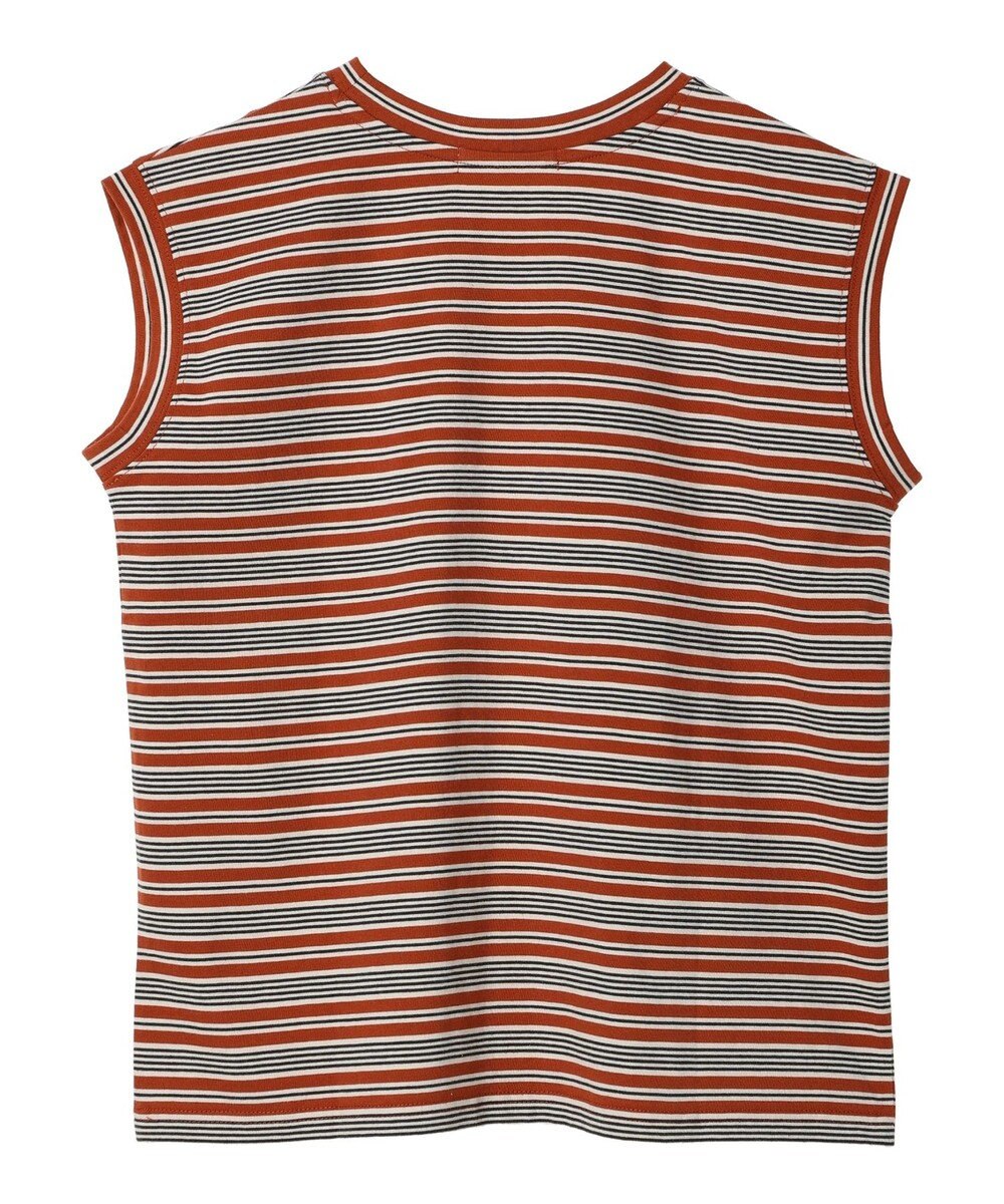 AMERICAN HOLIC マルチボーダーノースリーブカットプルオーバー 