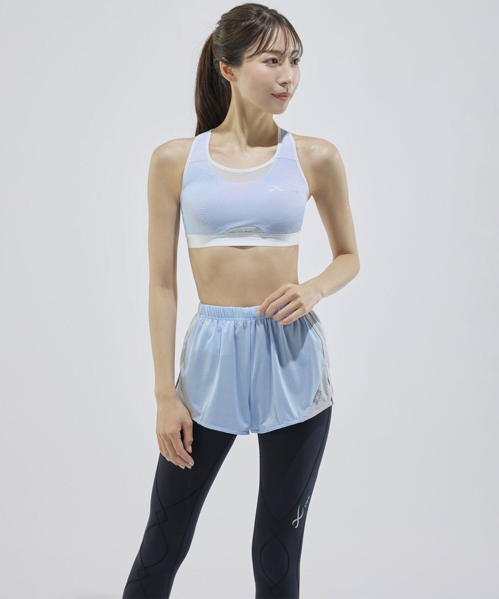 CW-X 【UNISEX】 CW-X ランニングボトムス メッシュ素材 風通りがよい スポーツウェア 2分丈 ユニセックス DHR362 /ワコール 