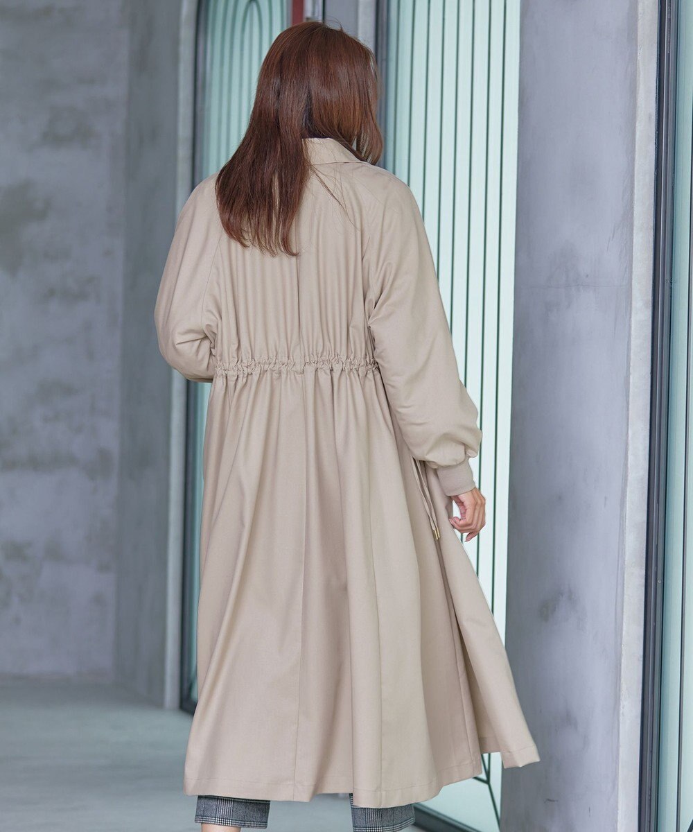 Tiaclasse 【洗える】ラグランパフスリーブトレンチコート 