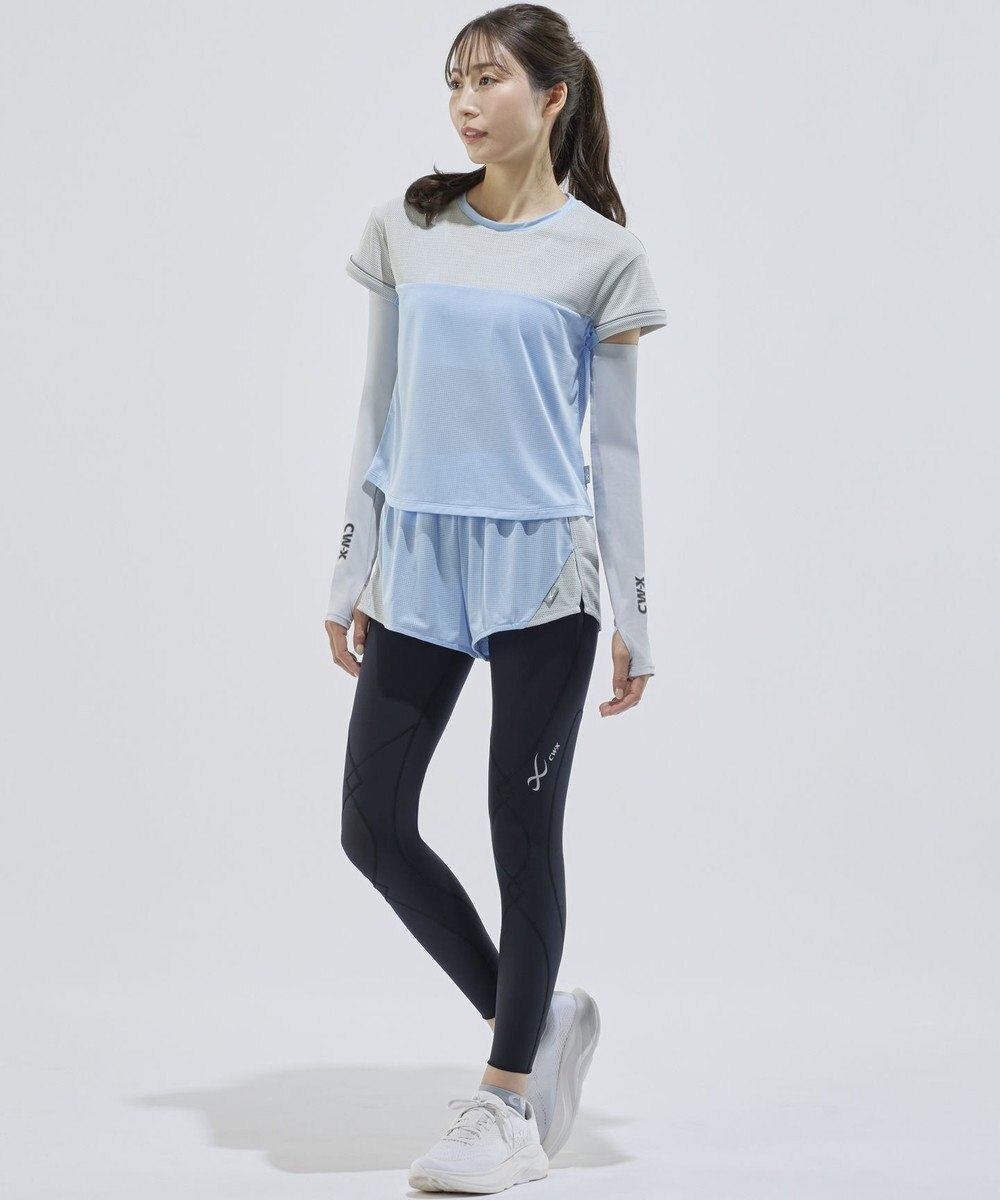 CW-X 【UNISEX】 CW-X ランニングボトムス メッシュ素材 風通りがよい スポーツウェア 2分丈 ユニセックス DHR362 /ワコール 